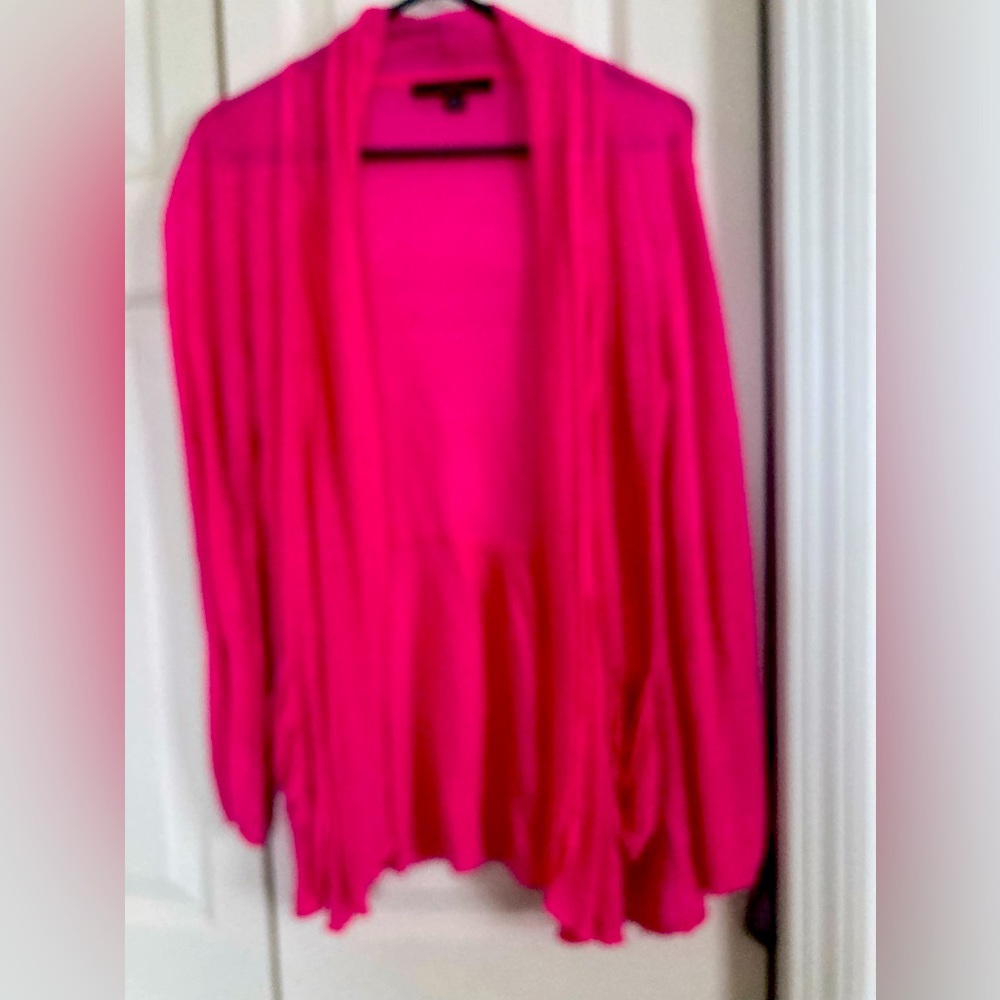 Hot pink light weight shell.